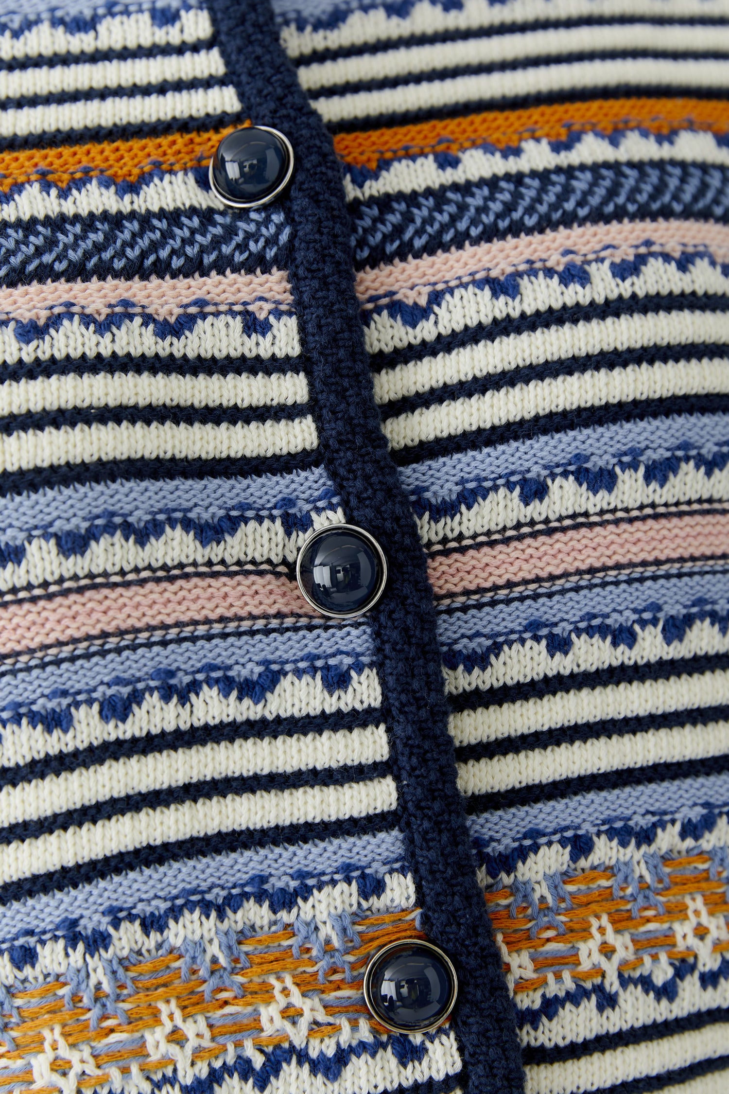Oui Striped Cardigan Jacket