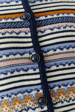 Oui Striped Cardigan Jacket