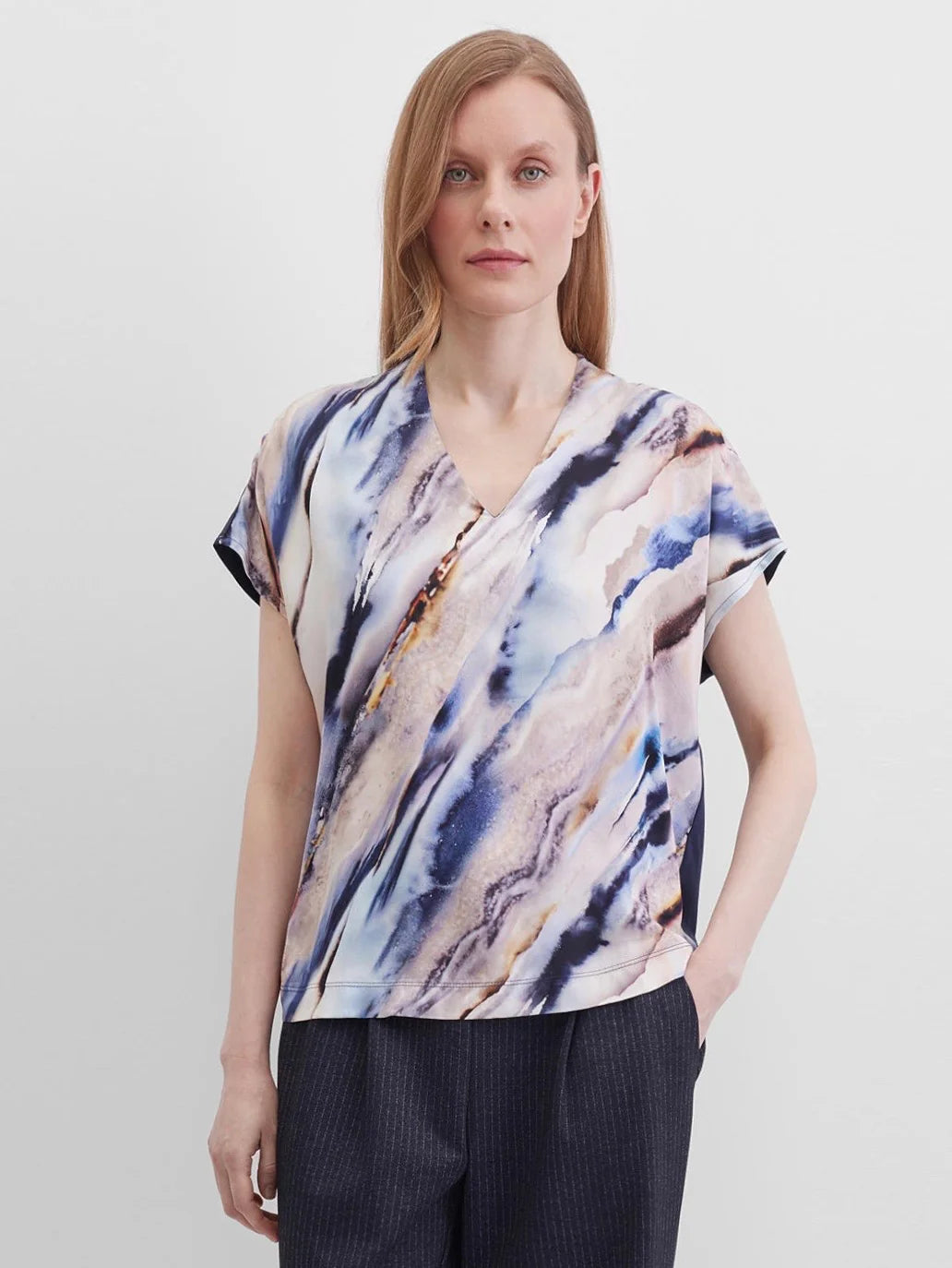 Gerry Weber Silky Front Short Sleeve Top