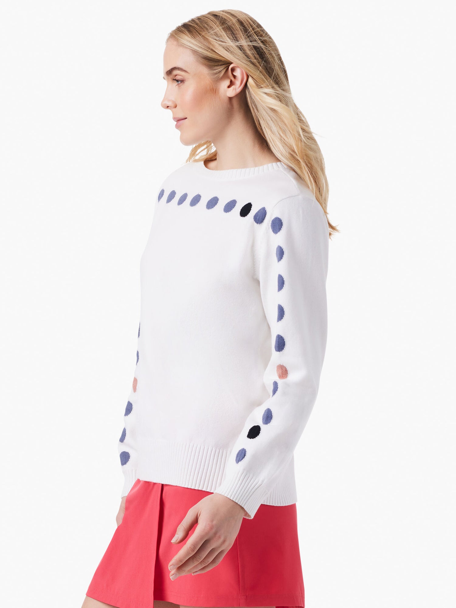 Nic + Zoe Back To Front Dotted Sweater