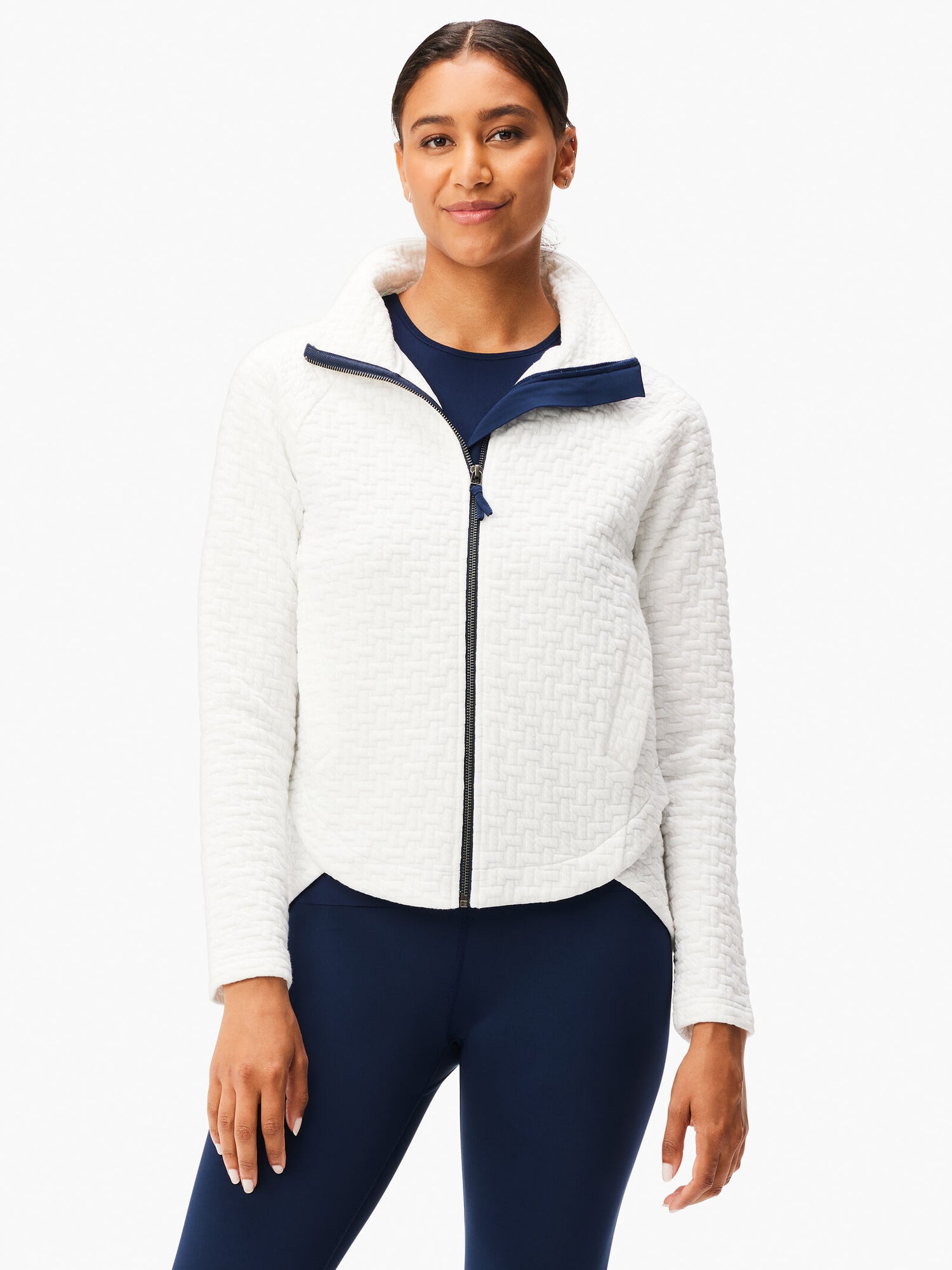 Nic + Zoe All Year Quilted Sweater Jacket