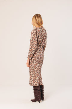 Indi & Cold Printed Round Neck Blouse