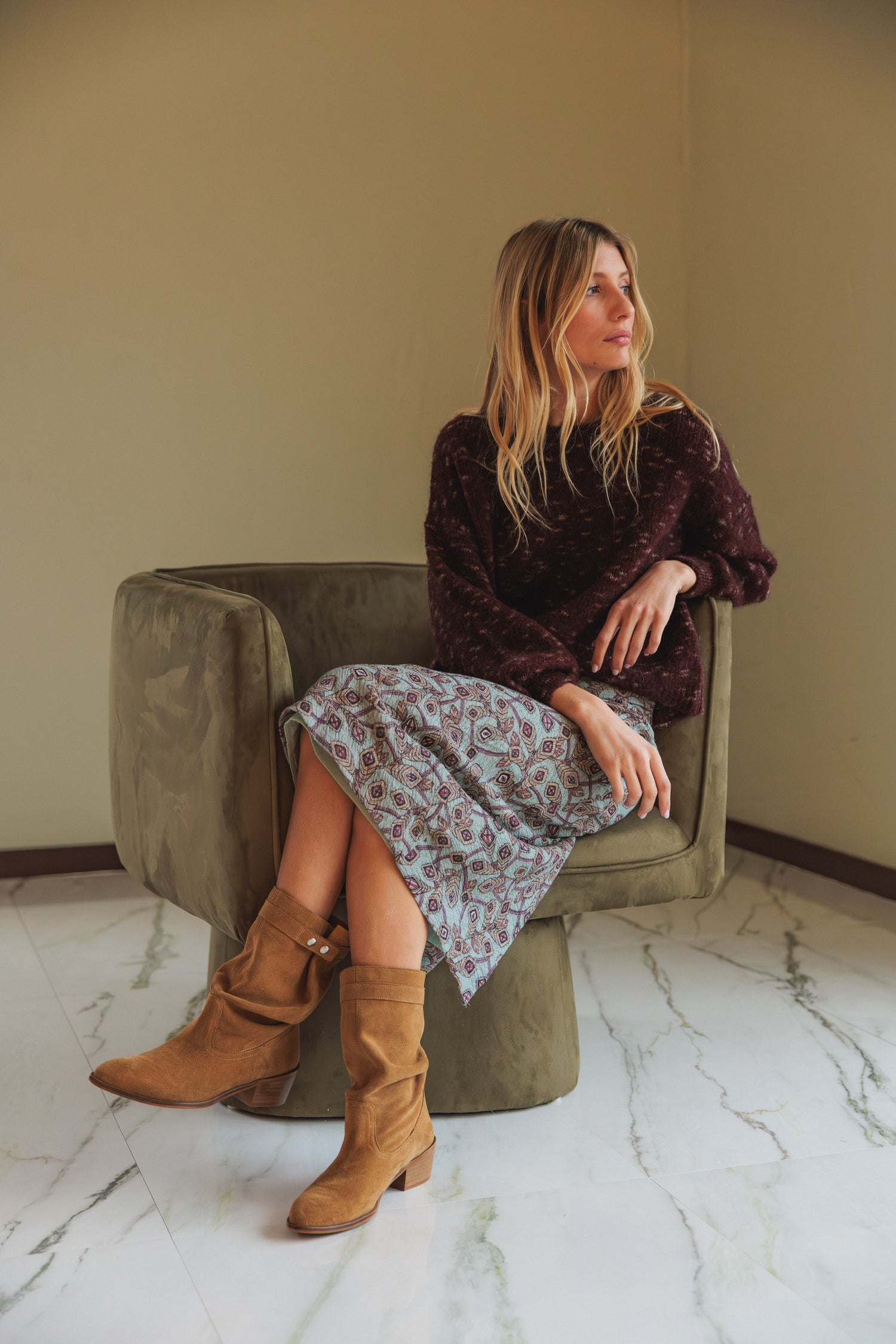 Indi & Cold Printed Skirt