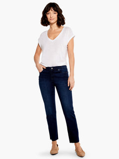 Nic + Zoe 28" Mid Rise Straight Ankle Jeans