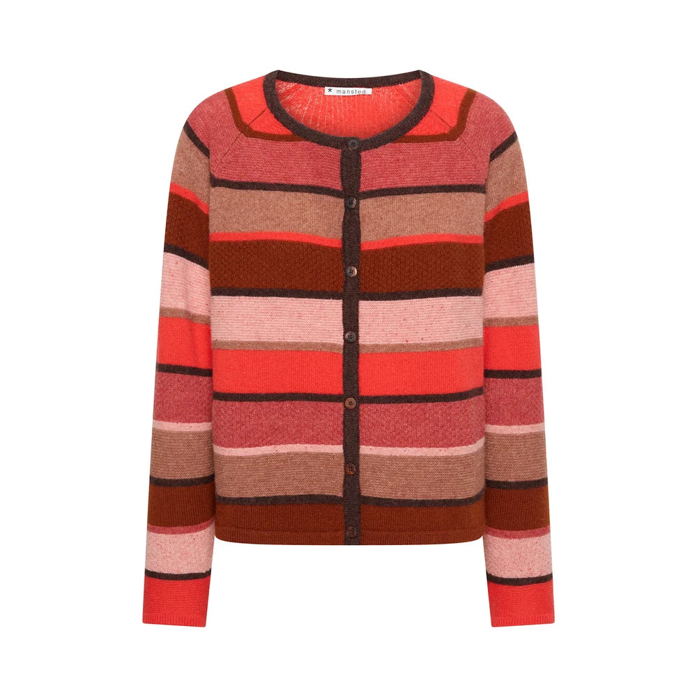 Mansted Amina Striped Wool Cardigan