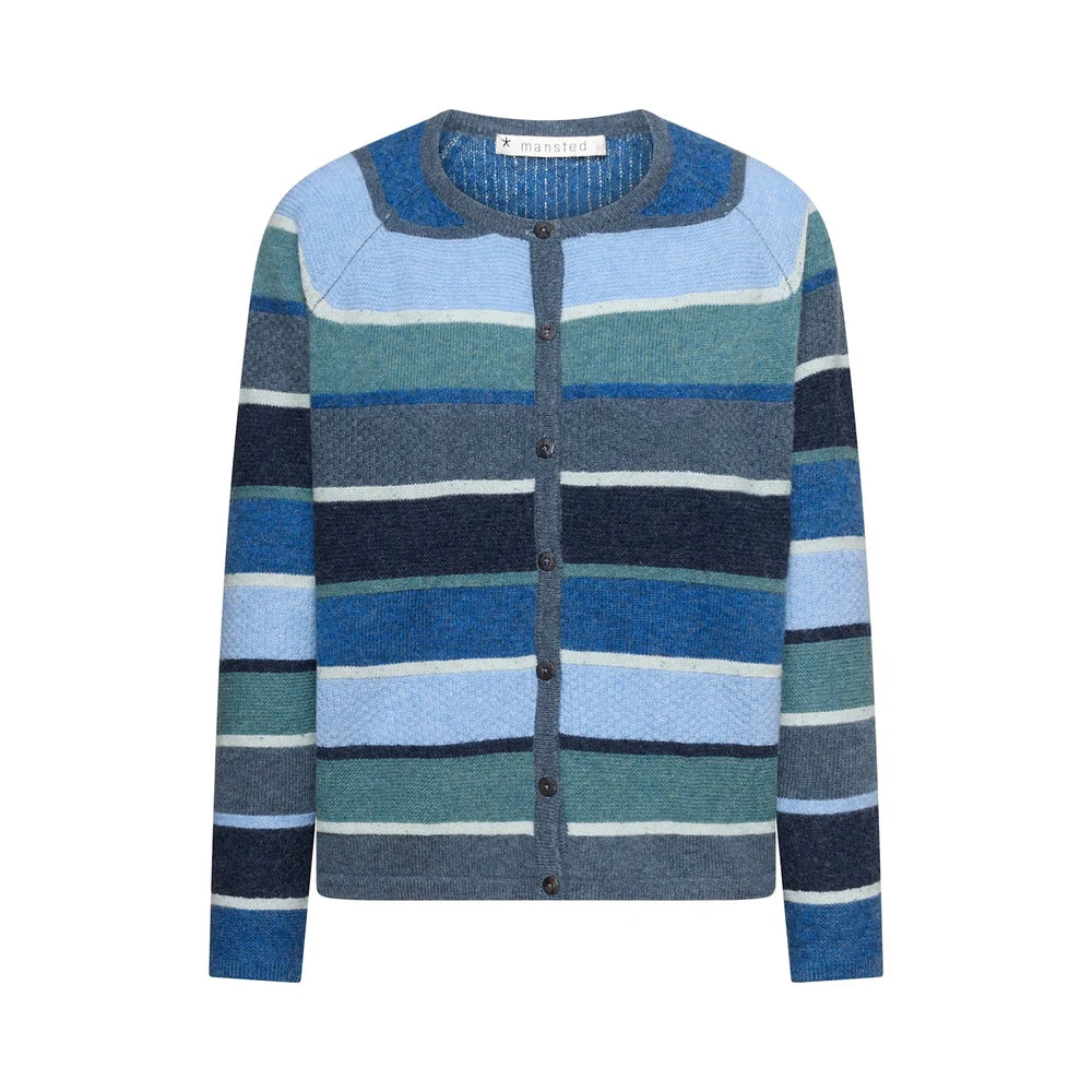 Mansted Amina Striped Wool Cardigan