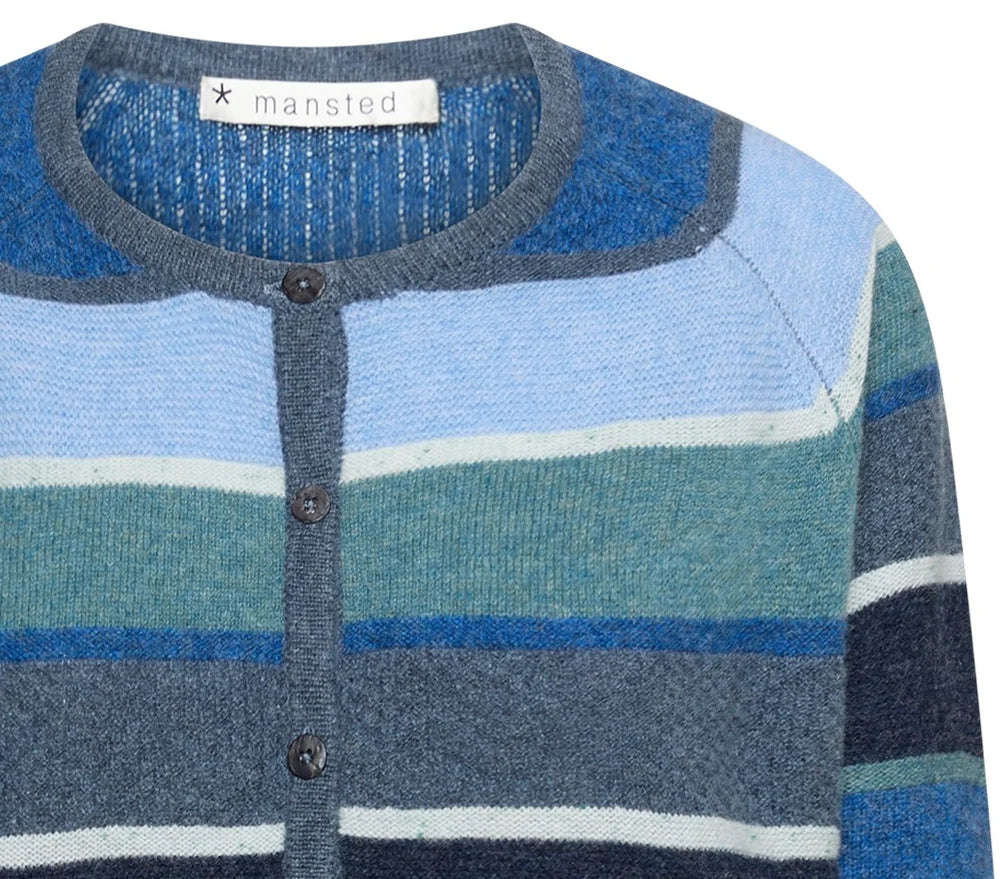 Mansted Amina Striped Wool Cardigan