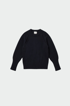 Indi & Cold Textured Crewneck Knit Sweater
