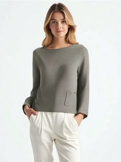Gerry Weber Ribbed Pullover With Pocket