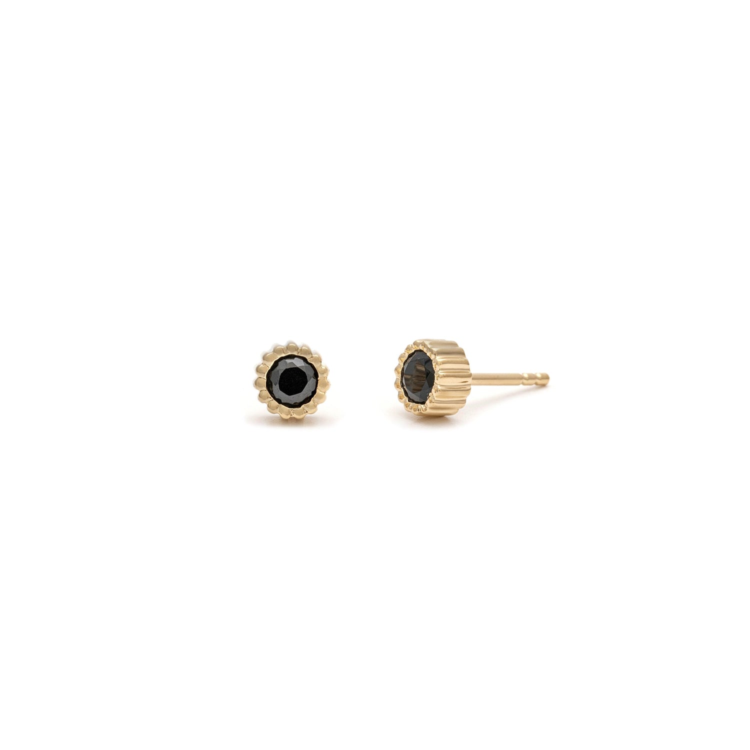 Leah Yard Belle Stud Black Onyx
