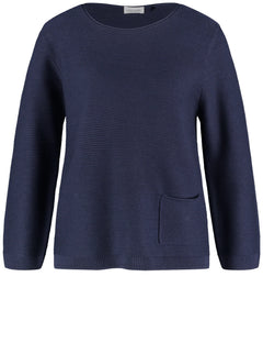 Gerry Weber Ribbed Pullover With Pocket