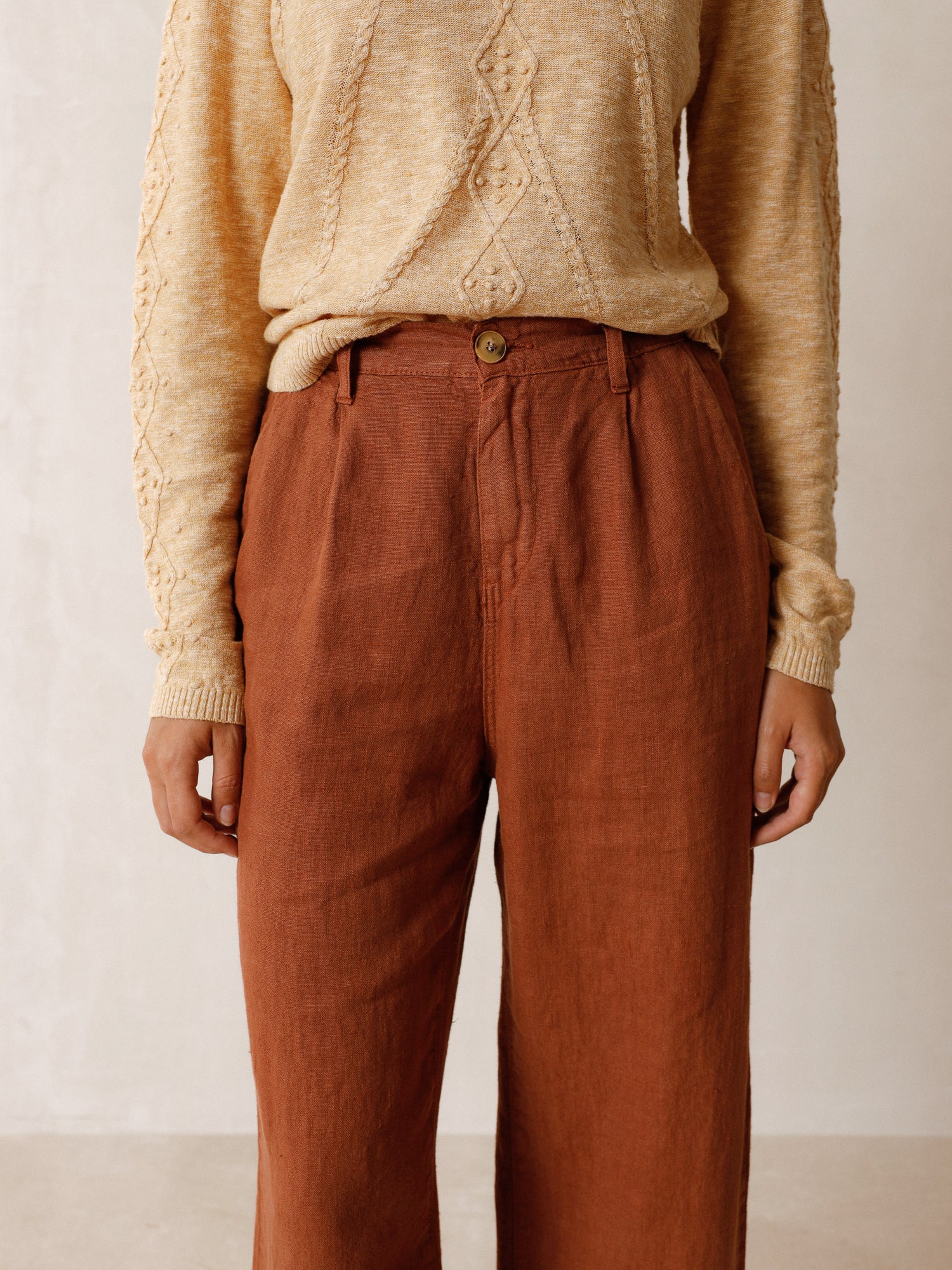 Indi & Cold Linen Pull On Pant