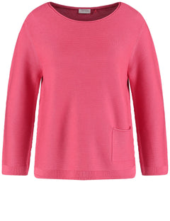 Gerry Weber Ribbed Pullover With Pocket