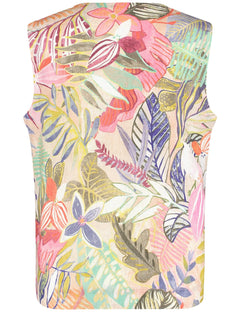 Gerry Weber Printed Linen Sleeveless Blouse