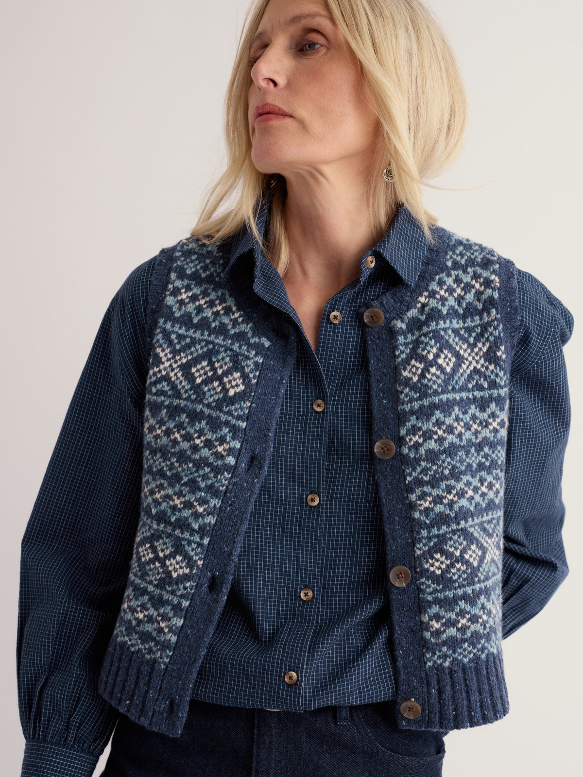 Castwork Fair Isle Merino-Blend Vest