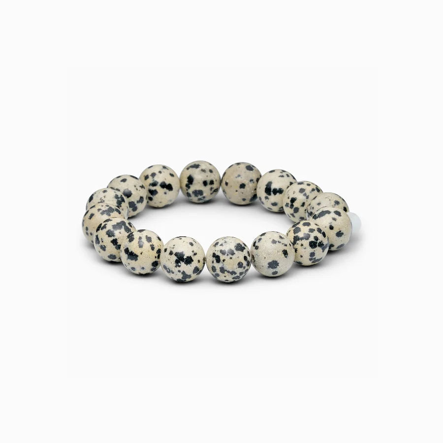 Soï Chunky Dalmation Jasper Joy Bracelet