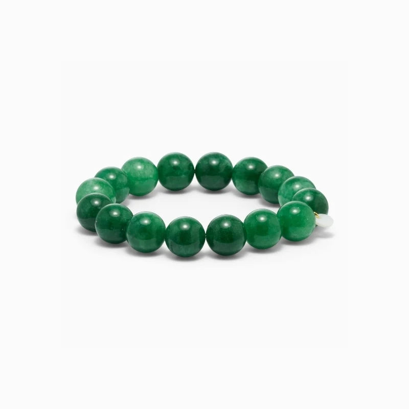 Soï Chunky Green Jade Luck Bracelet