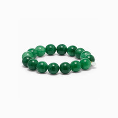 Soï Chunky Green Jade Luck Bracelet