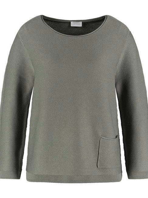 Gerry Weber Ribbed Pullover With Pocket