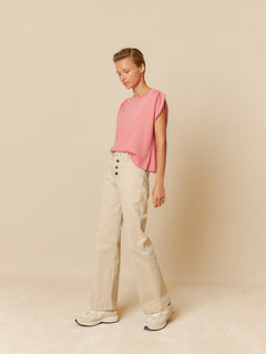 Indi & Cold Pleated Shoulder T-Shirt
