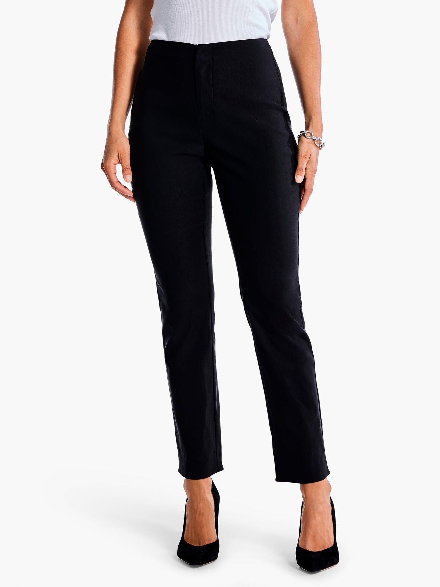 Nic + Zoe Polished Wonderstretch Straight Ankle Pant