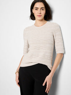 Nic + Zoe Textured Sweater Tee