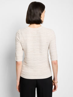 Nic + Zoe Textured Sweater Tee