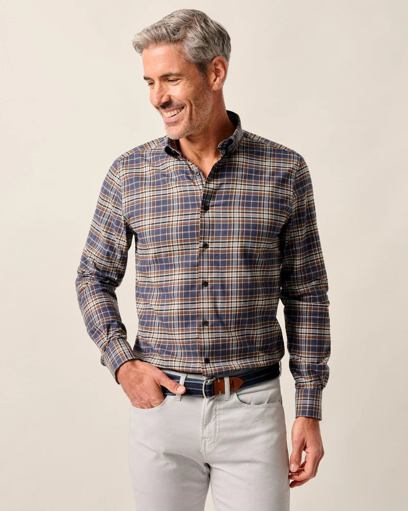 Johnnie-O Camper Performance Flannel Button Down Shirt