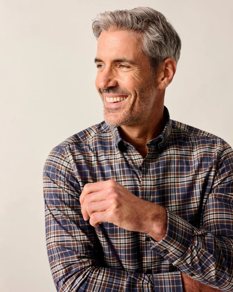 Johnnie-O Camper Performance Flannel Button Down Shirt