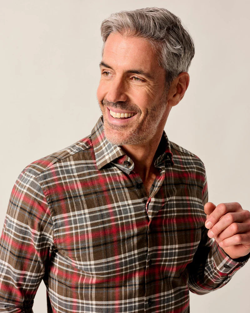 Johnnie-O Langston Performance Flannel Button Down Shirt