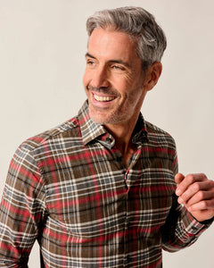 Johnnie-O Langston Performance Flannel Button Down Shirt