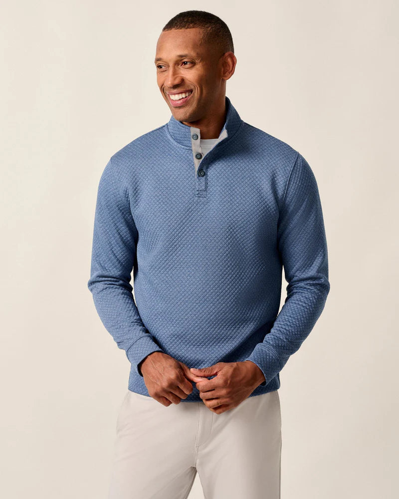 Johnnie-O Rockwells Diamond Quilted Henley Pullover