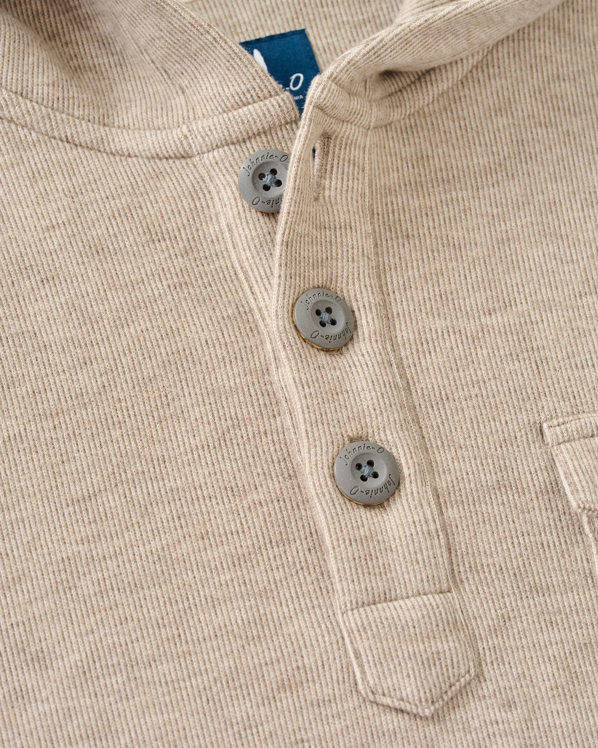 Johnnie-O Button Henley Hoodie