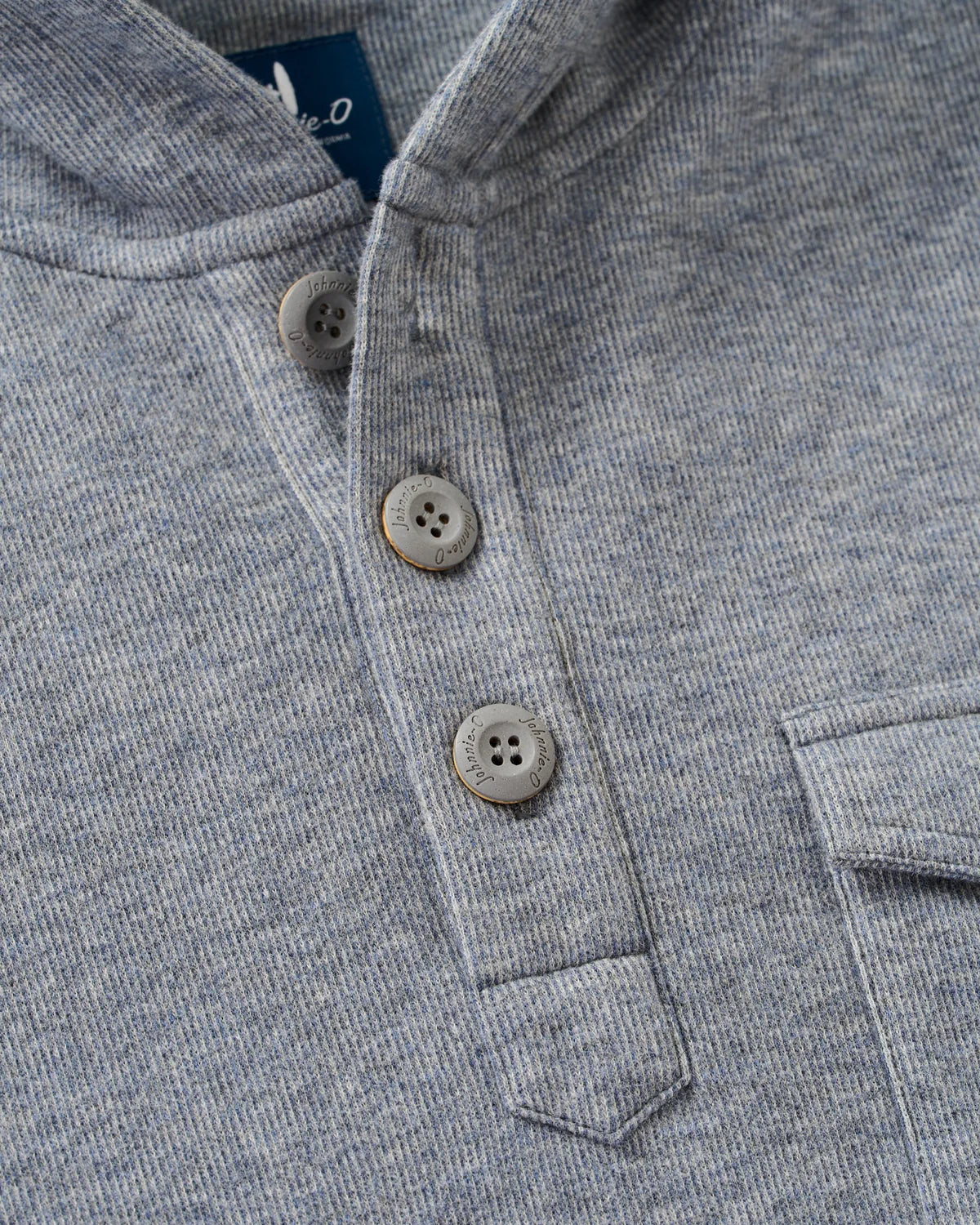 Johnnie-O Button Henley Hoodie