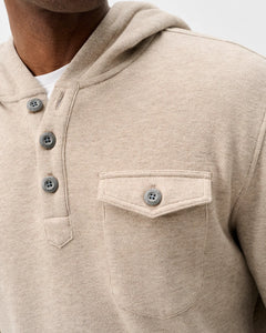 Johnnie-O Button Henley Hoodie