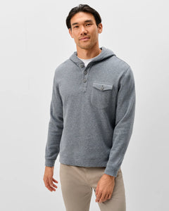 Johnnie-O Button Henley Hoodie
