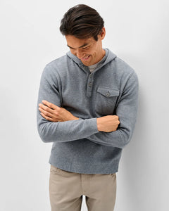Johnnie-O Button Henley Hoodie