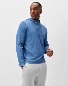 Johnnie-O Hoppin' Ribbed Knit Performance Hoodie