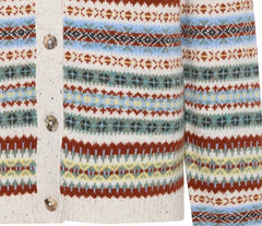 Mansted Faulkner Wool Intarsia Polo Cardigan