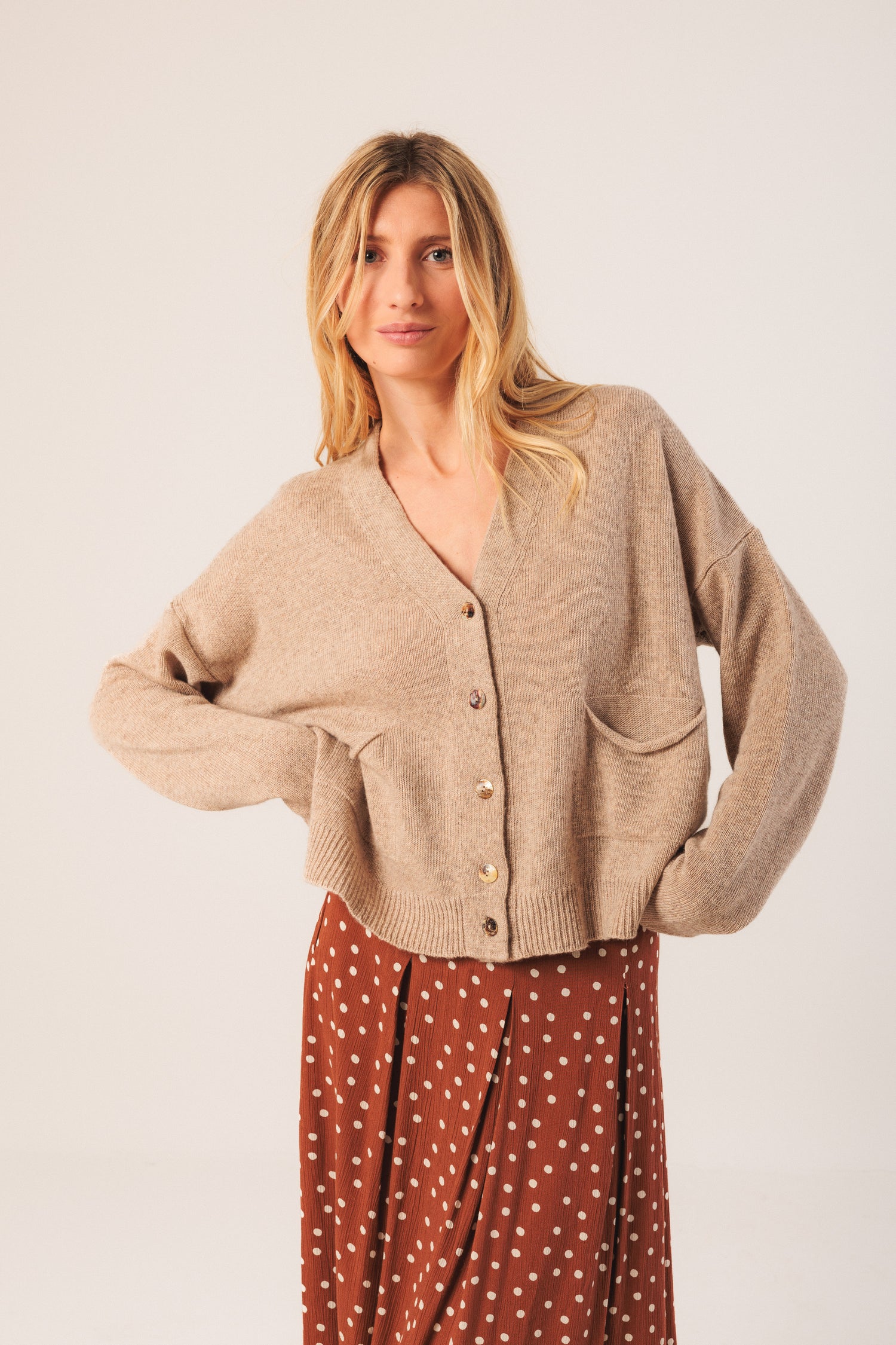 Indi & Cold Cardigan With Pockets