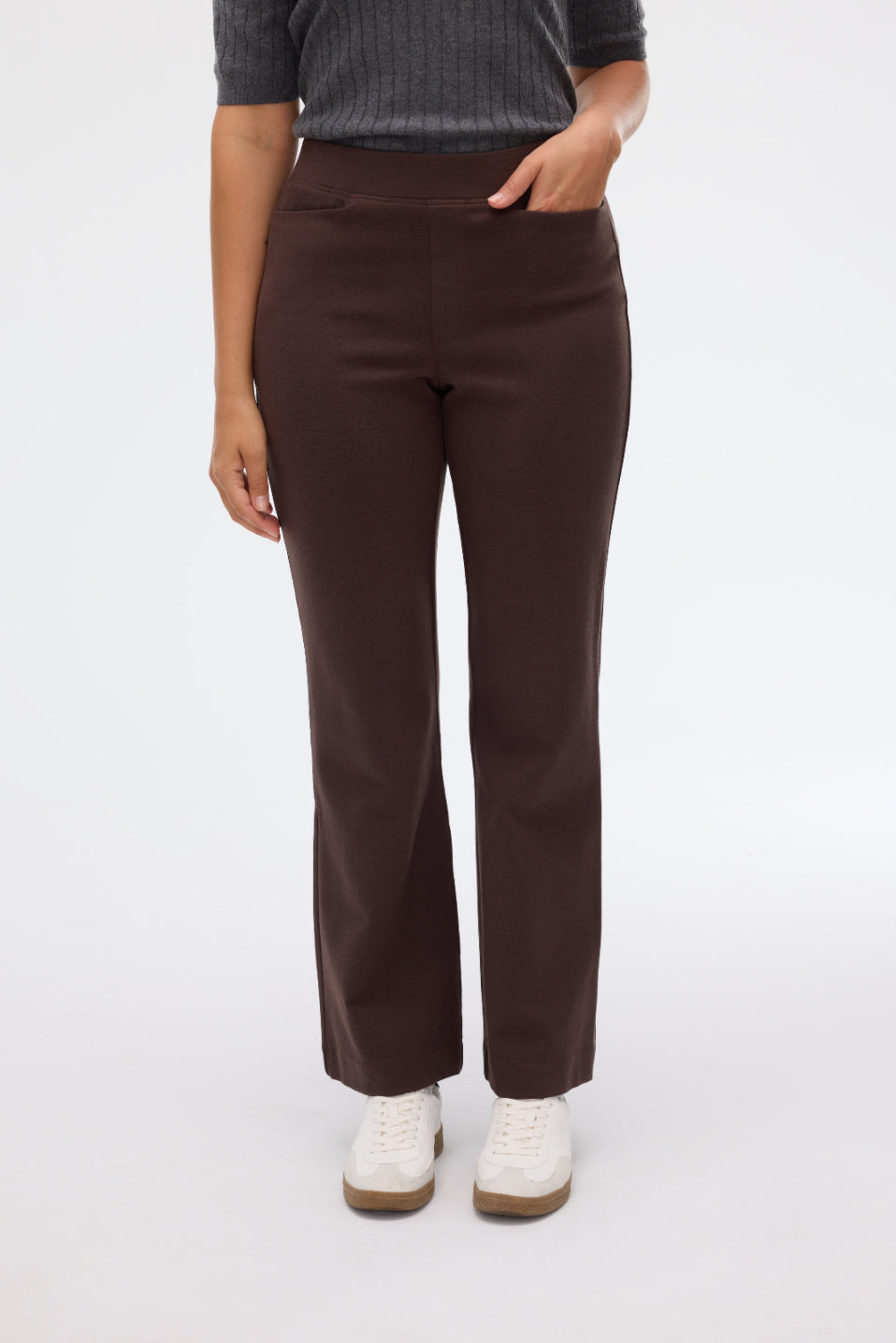 Fig Travel Aelden Flare Leg Pants (Cacao)