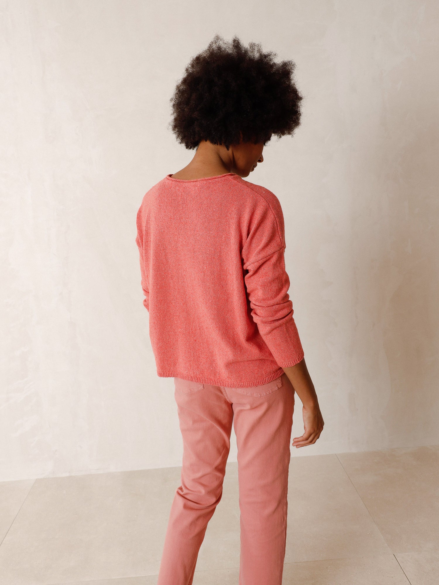 Indi & Cold Cotton Sweater With Pocket