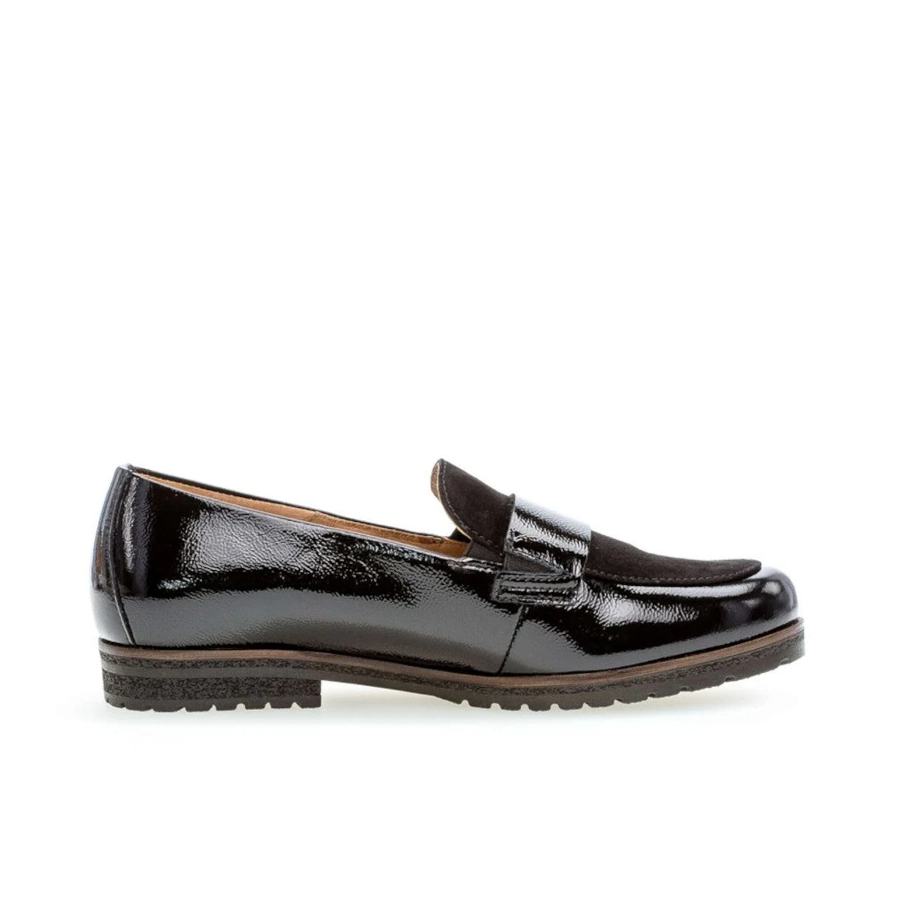 Gabor Mixed Media Loafer (Black)