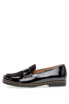 Gabor Mixed Media Loafer (Black)