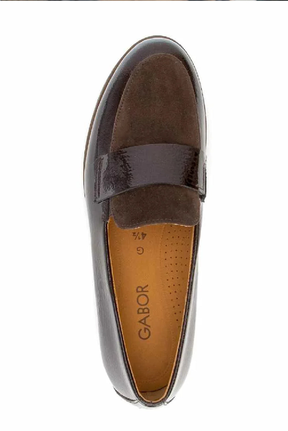Gabor Payton Mixed Media Loafer (Mocha)