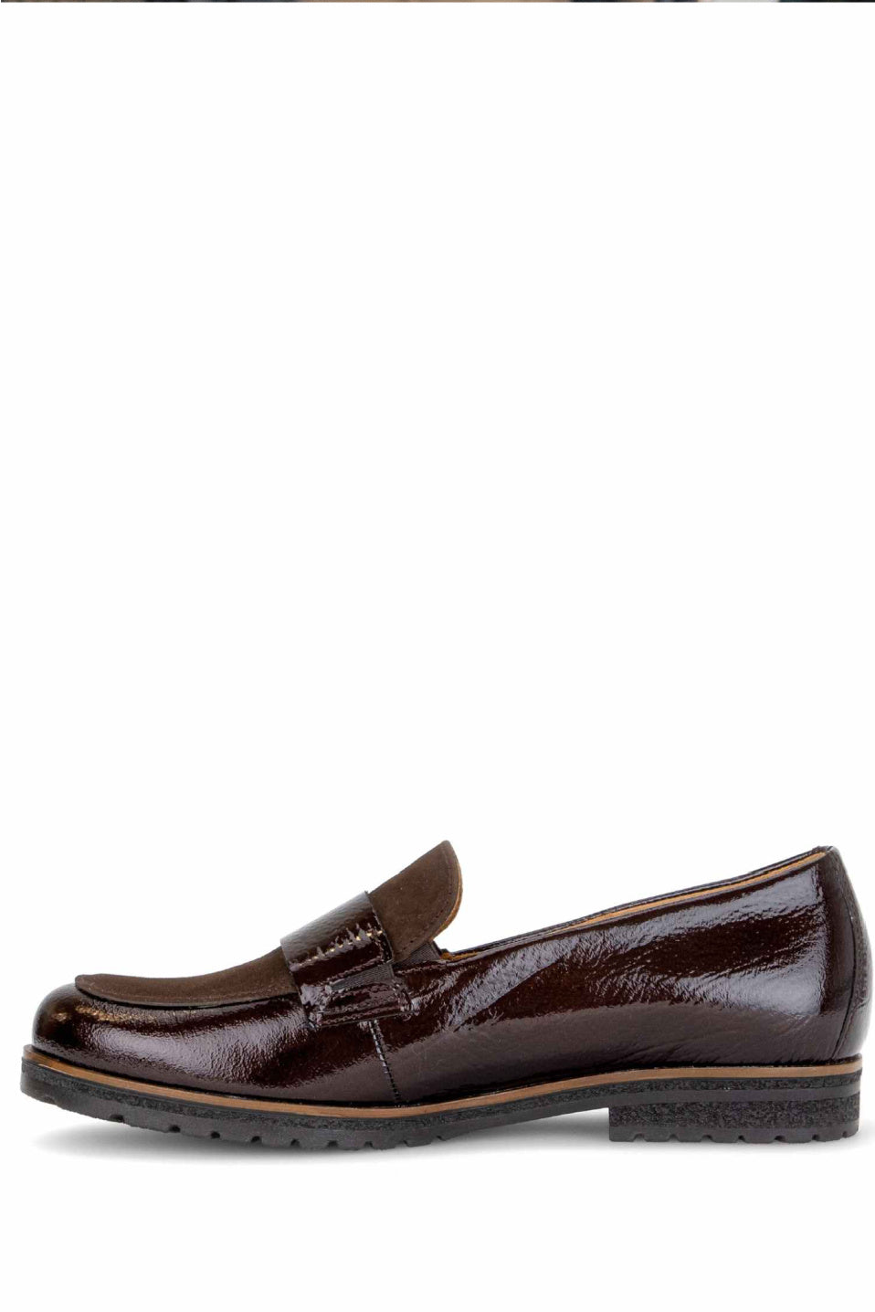 Gabor Payton Mixed Media Loafer (Mocha)