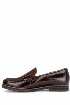 Gabor Payton Mixed Media Loafer (Mocha)