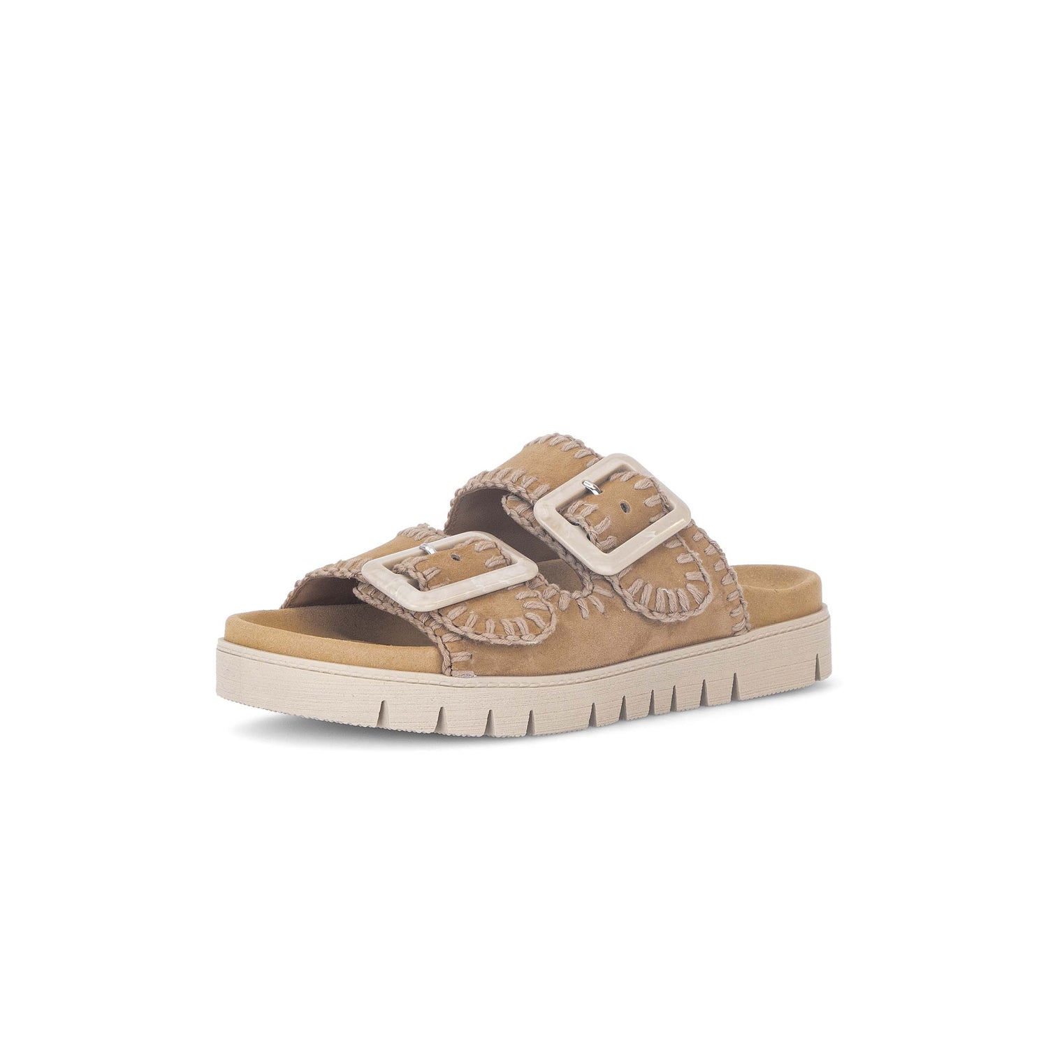 Gabor Stitched Large Buckle Sandal