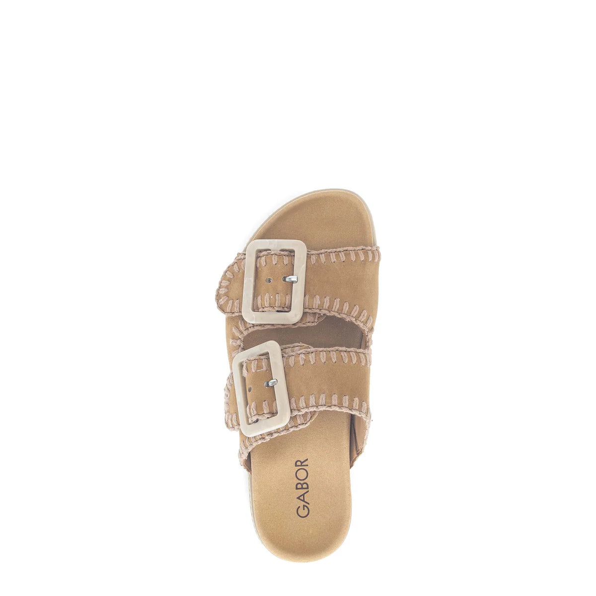 Gabor Stitched Large Buckle Sandal