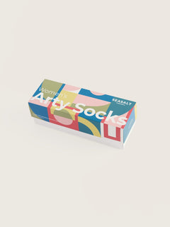 Seasalt Gift Box of 7 Women's Arty Socks Plain